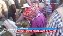 Peleas, gritos y empujones entre vecinos y trabajadores de Emavra que intentaban impedir un bloqueo