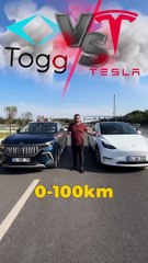 Togg ile Tesla hız yarışına girdi: İşte kazanan...