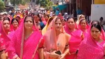 ललितपुर: कर्नाटक में मुनि की हत्या के मामले में जैन समाज ने निकाली रैली, महिलाओं ने जताया आक्रोश