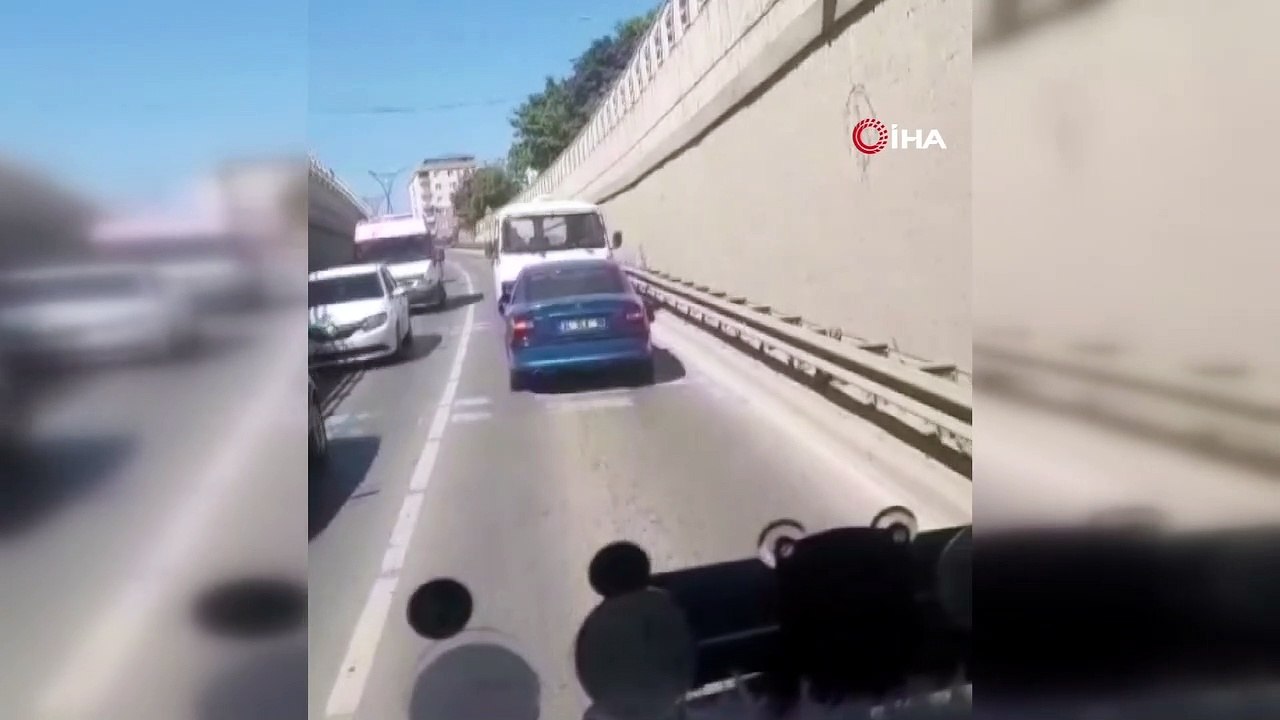 Trafikte tehlikeli anlar