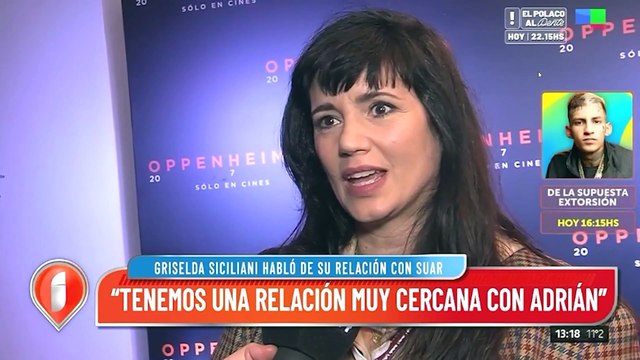 Griselda Siciliani habló sobre su vínculo con Adrián Suar