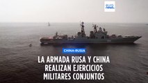 Rusia y China realizan ejercicios navales conjuntos en el mar de Japón