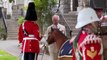 King Charles III chats during his visit to Brecon Barracks