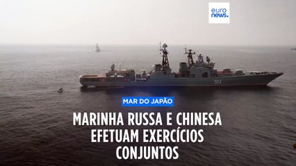 Rússia e China fazem exercícios conjuntos no mar do Japão