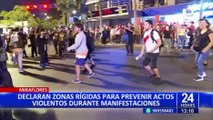 Miraflores: declaran zonas rígidas para prevenir actos violentos durante manifestaciones