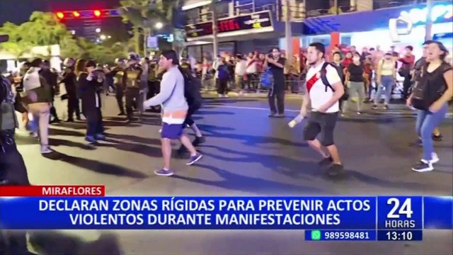Miraflores: declaran zonas rígidas para prevenir actos violentos durante manifestaciones