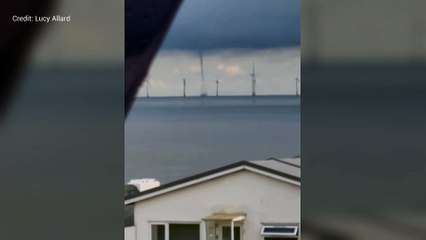 Water Spout touches down off Herne Bay