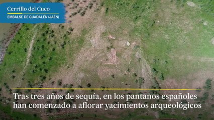 La sequía hace aflorar cientos de yacimientos en los pantanos de todo el país