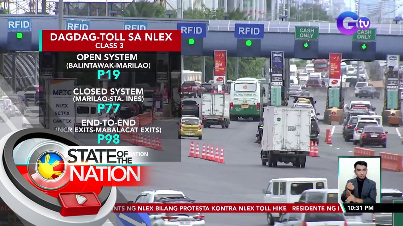 Grupo ng truckers, planong ibalagbag ang malalaking truck sa entry at exit points ng NLEX bilang protesta kontra NLEX toll hike | SONA