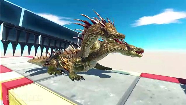 DOUBLE SAWS, TABLES and SPIKE TRAP Who Can Escape Animal Revolt Battle Simulator