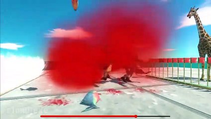 Fall and Run through the Shoal of Piranhas - Animal Revolt Battle Simulator