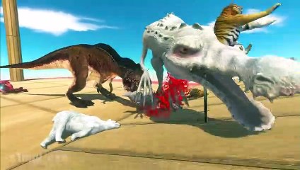 Jump and Escape from Dinosaur Bites - Animal Revolt Battle Simulator