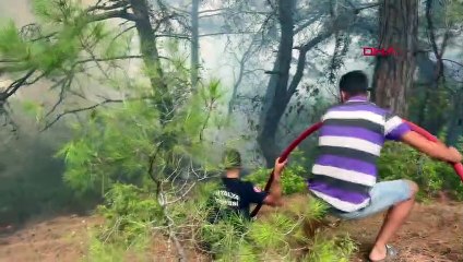 ANTALYA'DA ORMAN YANGINI KONTROL ALTINA ALINDI