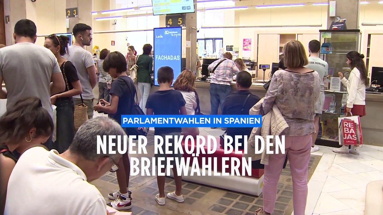 Rekord wegen Hochsommer: 2,6 Millionen Spanier:innen stimmen per Briefwahl ab