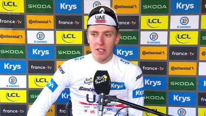 Tour de France 2023 - Tadej Pogacar : "Everyone cheered me up in the peloton, it's hard to believe all the support I've received, I'm so grateful"