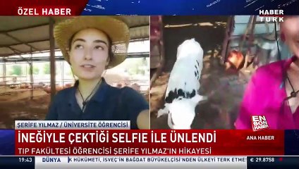 Şerife Yılmaz hem tıp fakültesinde okuyor hem hayvanlarına bakıyor