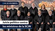 Morena impulsa juicio político contra los ministros de la SCJN