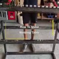 how to process for constructing your  custom welding table with some simple materials step-by-step