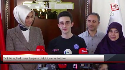 YKS birincileri, nasıl başarılı olduklarını anlattılar