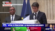 Passation au ministère de l'Éducation nationale: 