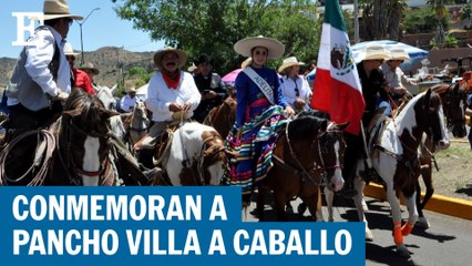 Conmemoran los 100 años de la muerte de Pancho Villa a caballo