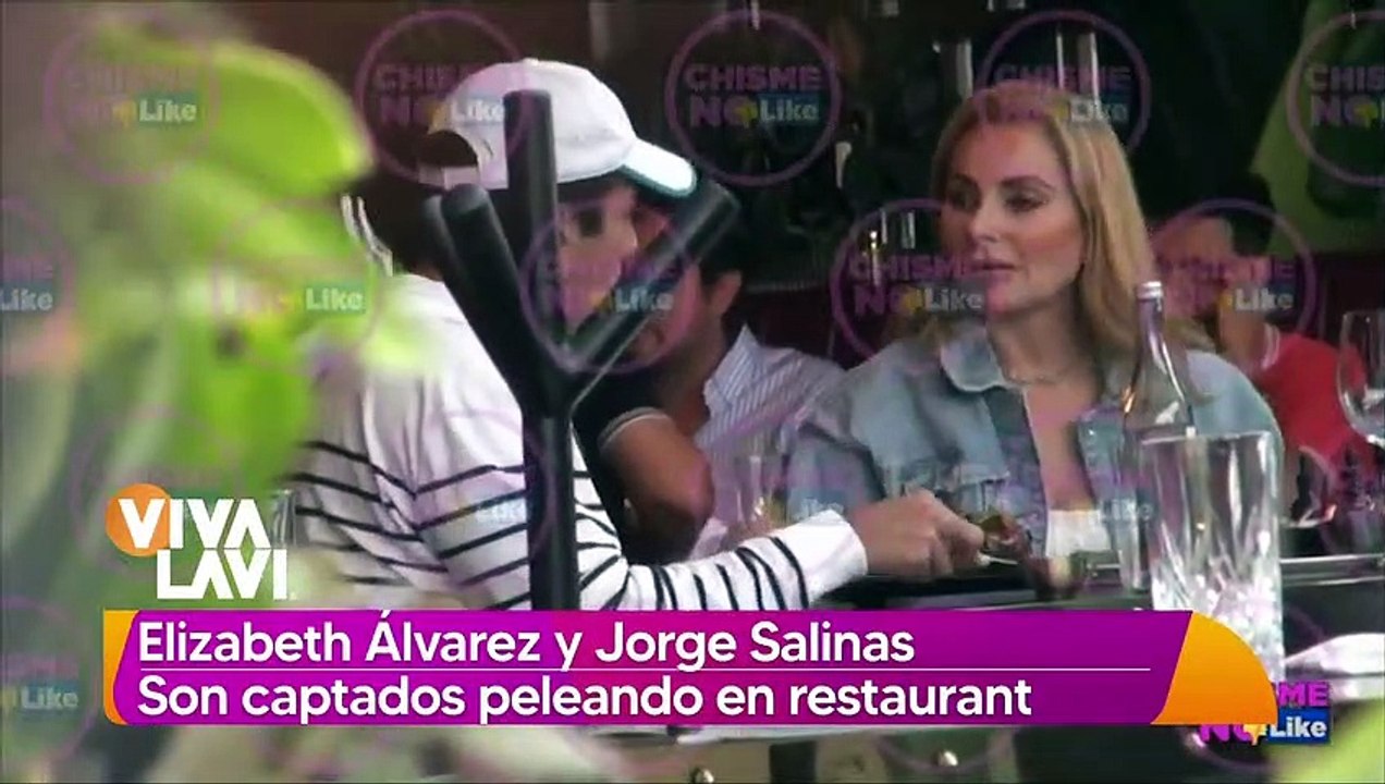 Captan pelea entre Elizabeth Álvarez y Jorge Salinas en restaurante