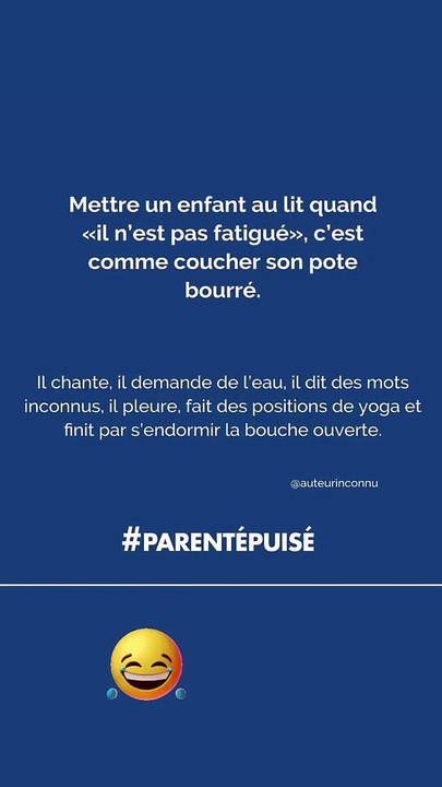 "Il chante, il demande de l'eau, il dit des mots inconnus, il pleure, fait des positions de yoga et finit par s'endormir la bouche ouverte", détaille le message.