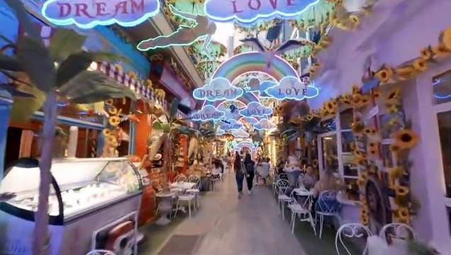 Athens Greece Evening Walking Tour - with Captions [4K UHD]