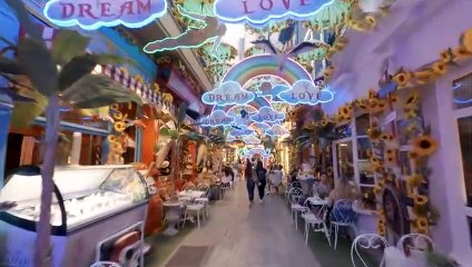 Athens Greece Evening Walking Tour - with Captions [4K UHD]