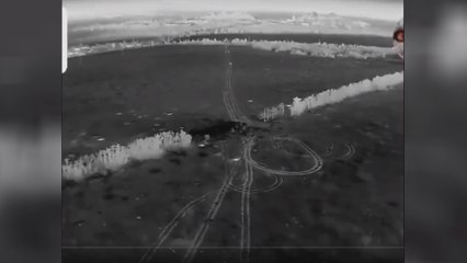 صور لأول استخدام للقنابل العنقودية في #دونيتسك  #العربية