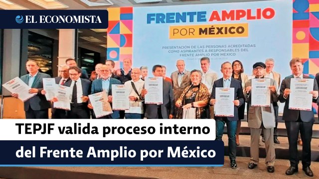 TEPJF valida proceso interno del Frente Amplio por México y ordena al INE dar lineamientos