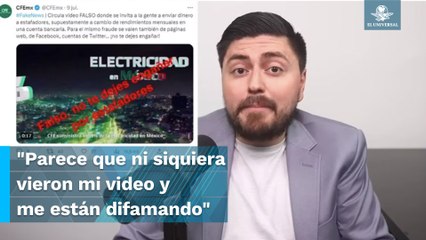 Youtuber señalado como estafador desmiente a Elizabeth García Vilchis