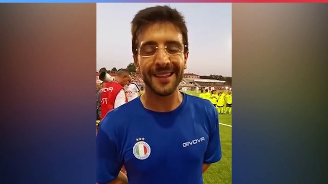 Partita del cuore per la Romagna: il video dei vip in campo
