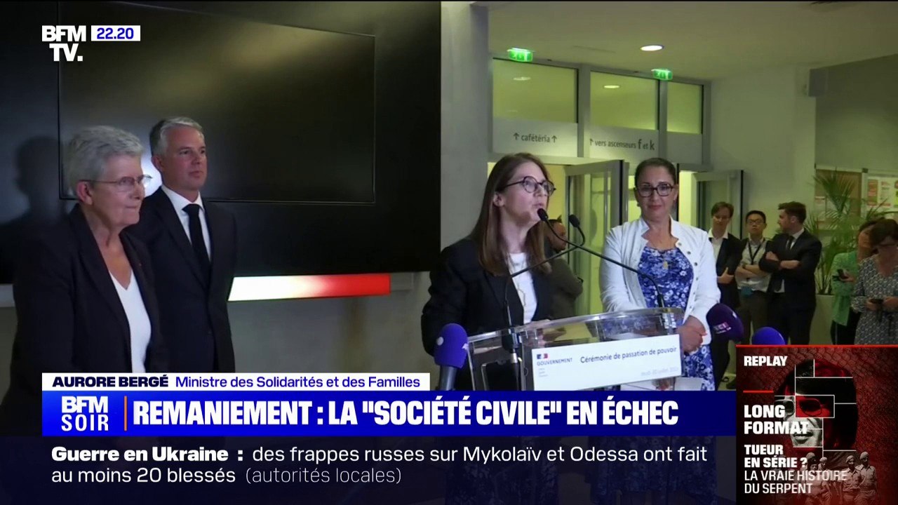 Aurore Bergé (ministre des Solidarités): "Je mettrai tous les jours la même énergie (...) pour que les solidarités soient la force de la cohésion sociale et nationale de notre pays"