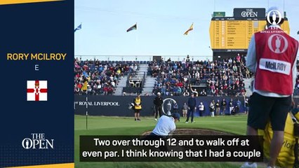 McIlroy pleased with resilient level par first round at Open