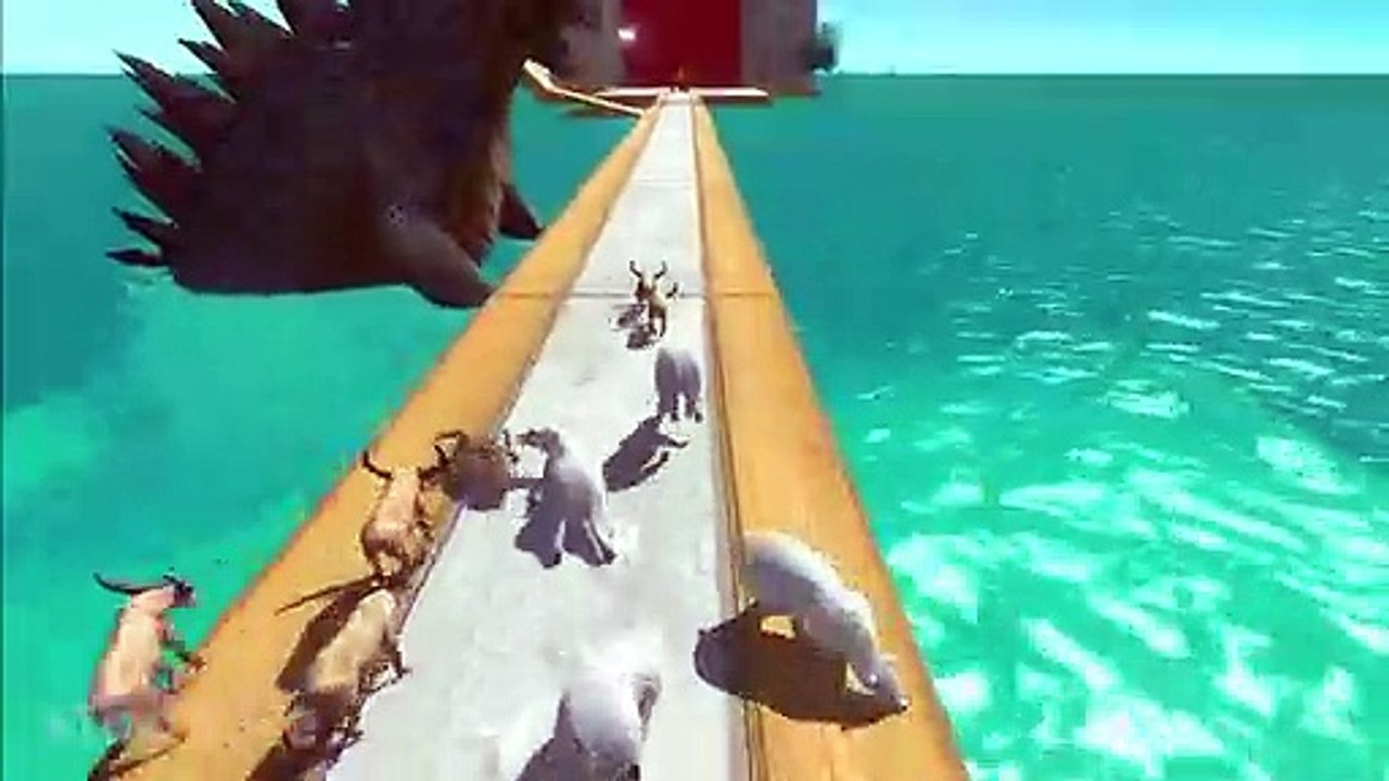 Run Away from Godzilla 2014 - Animal Revolt Battle Simulator