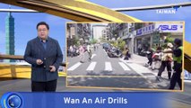 Northern Taiwan Streets Empty for Air Raid Drill