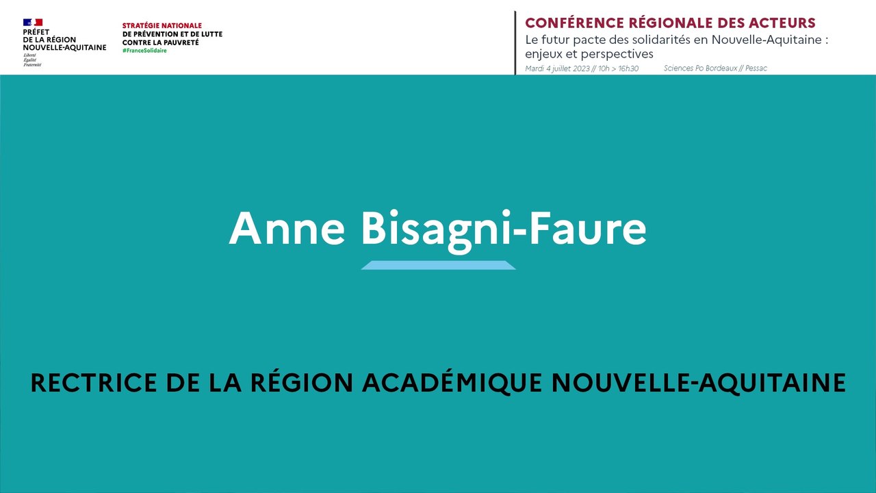 7. Anne Bisagni-Faure, rectrice de la région académique Nouvelle-Aquitaine