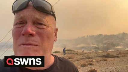 British dad uses holiday hire car to rescue holidaymakers trapped by Rhodes wildfires