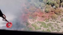 Manisa'da Ormanlık Alanda Çıkan Yangına Havadan ve Karadan Müdahale Ediliyor!