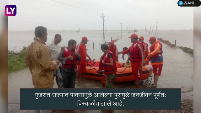Gujarat Flood Update: पुरामुळे गुजरातमध्ये जनजीवन विस्कळीत, आतापर्यंत 102 जणांचा मृत्यू