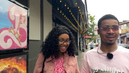 Barbie fans take to London cinemas in pink
