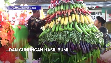 Unik! Kucing Diarak Bareng Tumpeng saat Gelar Acara Bersih Desa di Selok