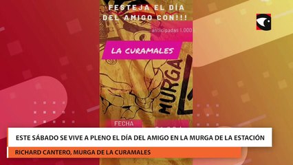 Este sábado se vive a pleno el día del amigo en la murga de la estación