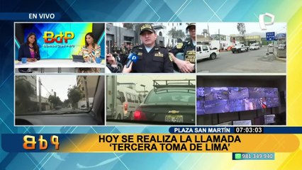 Toma de Lima: PNP tiene 28 puntos identificados donde se concentrarían las protestas