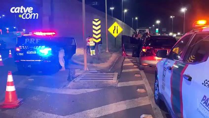 Acidente é registrado no Trevo Cataratas em Cascavel