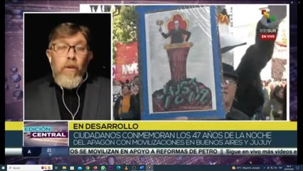 Argentinos se manifiestan rememorando la noche del apagón de hace 47 años