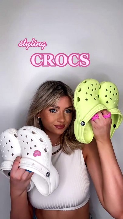 Style with crocs #jibbitz #crocs #love