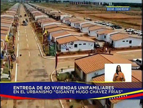 Bolívar | GMVV entrega 60 viviendas dignas el urbanismo Ciudad Socialista el Gigante Hugo Chávez Frías