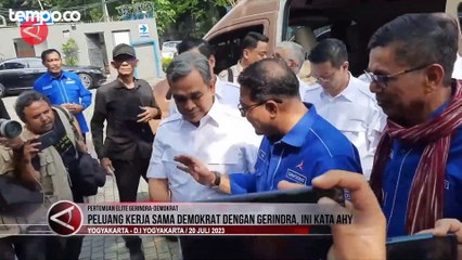 AHY Beberkan Peluang Kerja Sama Demokrat dengan Gerindra di Pemilu 2024